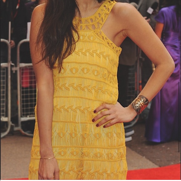 CRAZY SALE NWOT DIANE FURSTENBERG LIZA MACRAME CROCHET DRESS in Emerald Green - Picture 2 of 10